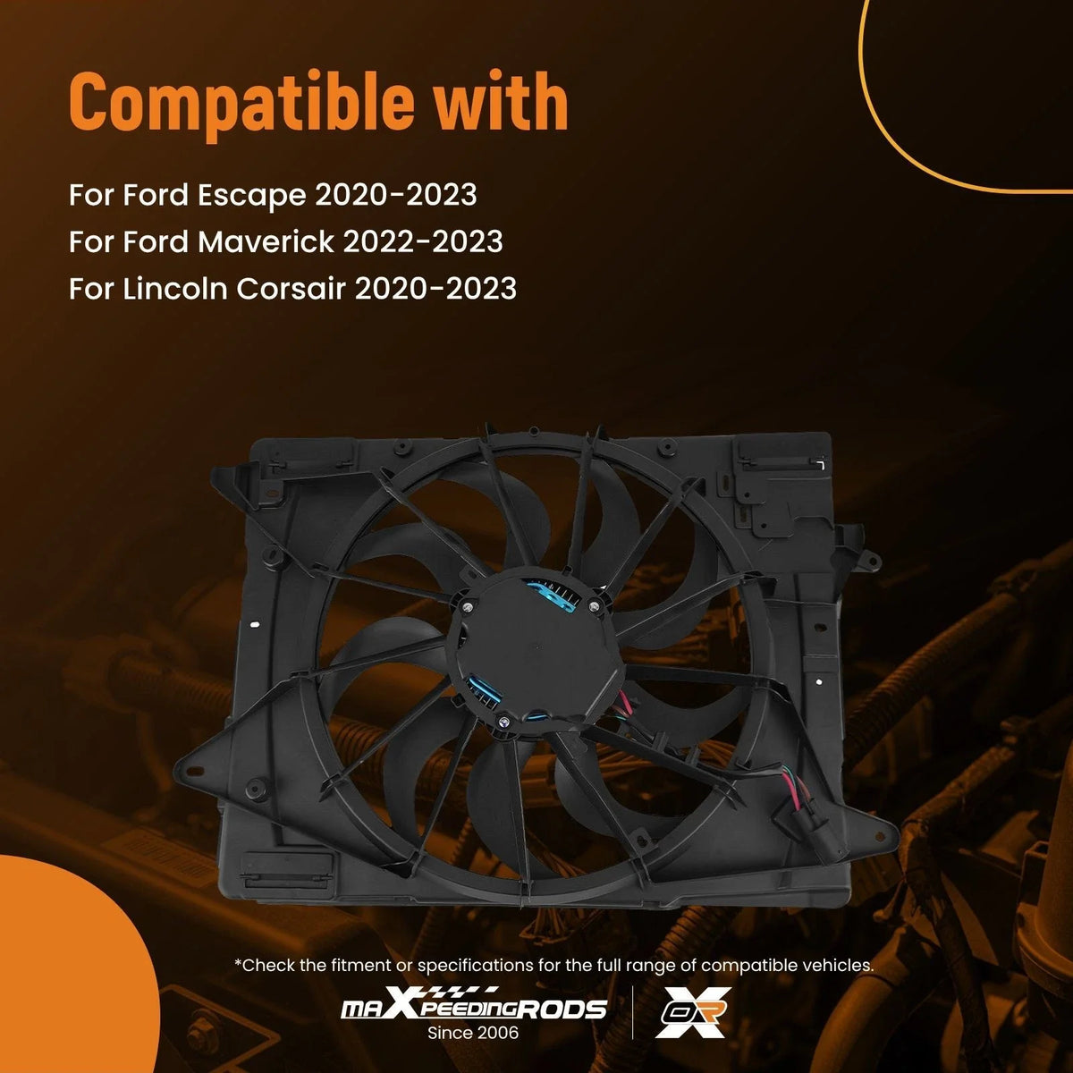 Radiator Cooling Fan for Lincoln Corsair, Ford Escape (2020–2023) FO3115231