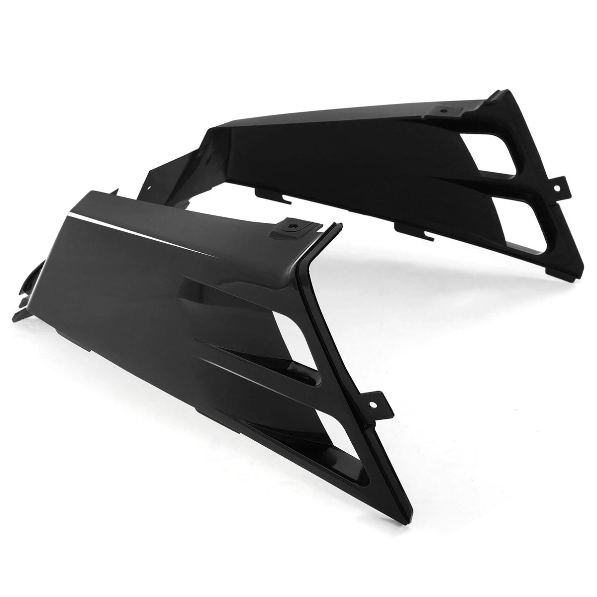 Gas Tank Side Covers for Yamaha Banshee 350 (1987–2006) Black Plastic Wrap