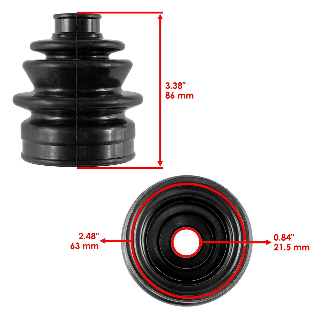 Rear Axle Inner CV Boot Kit for Suzuki LT-A750X Kingquad 750 (2008–2018) BO126