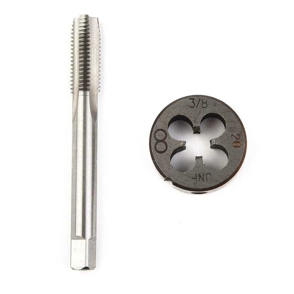 2pcs HSS 3/8-20 Right Hand Pipe Tap and Die for Universal