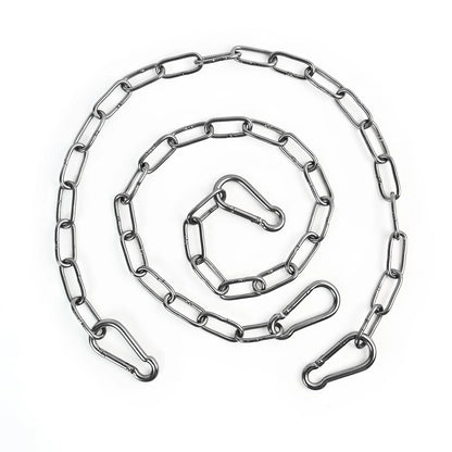 2X Stainless Steel Chains with 4 Carabiners, 25in 550LB