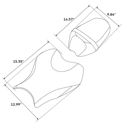 Driver & Passenger Seats for Suzuki GSXR1000 (2009–2016)