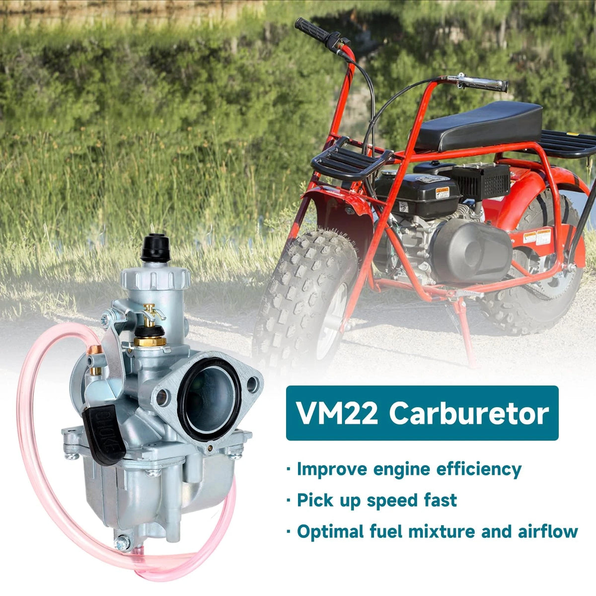 VM22 Carburetor for Predator 212cc 196cc 224cc (No Year Range)