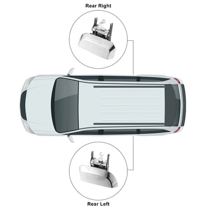 1 Pair Outside Door Handle for Nissan Pathfinder 