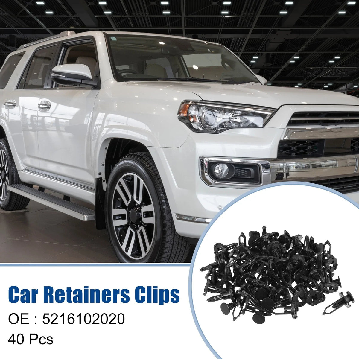 40 Pcs Front Bumper Retainers Clip for Toyota Corolla (2019–2022) No. 5216102020