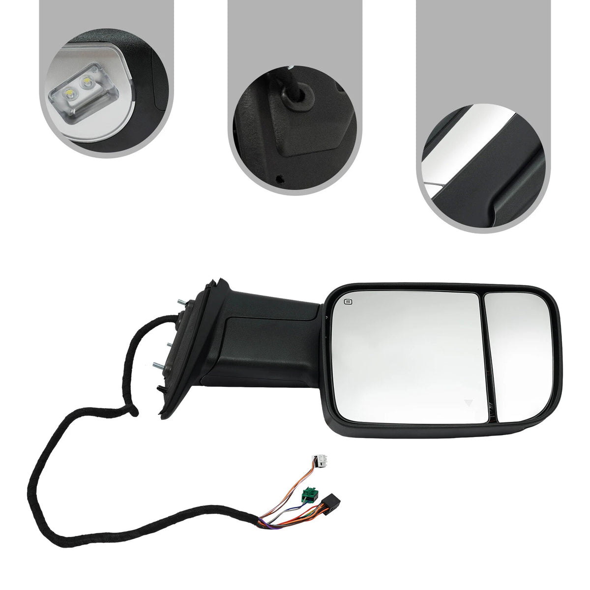 LH Left Towing Mirror for Ram 2500 3500 (2019–2021)