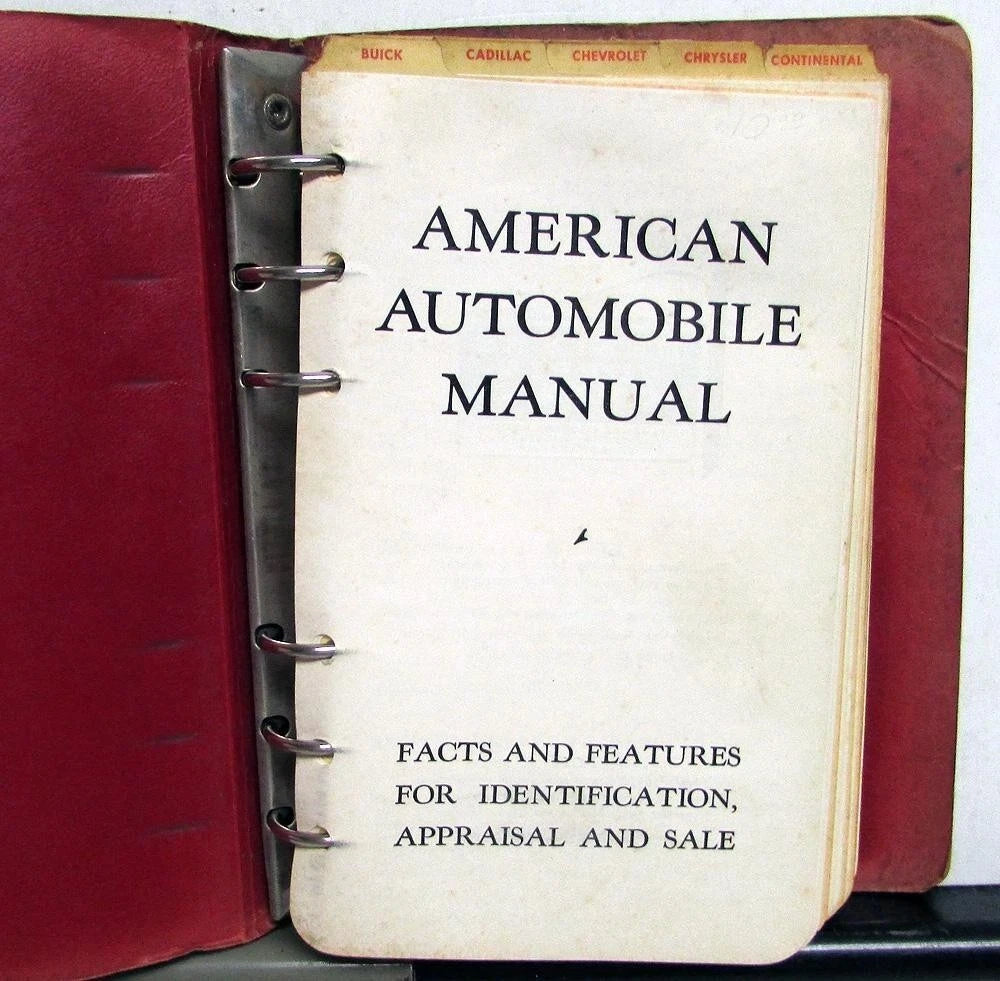 Used Car Facts Book for American Automobiles (1954–1959)