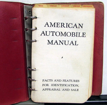 Used Car Facts Book for American Automobiles (1954–1959)