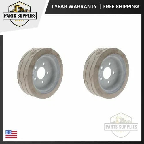 Set of 2 Skyjack 158438 Gray Wheels for SJIII3015 (200 X 8)