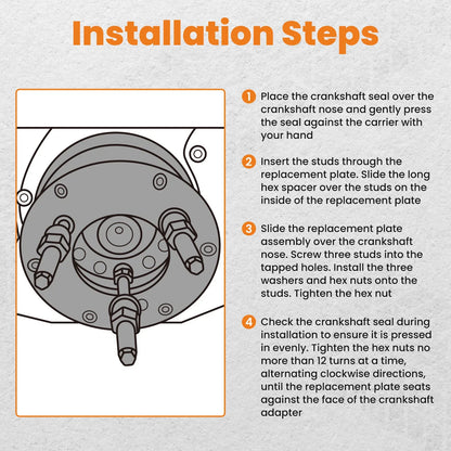 Crankshaft Front Seal Wear Sleeve Remover Installer for Cummins ISX12 ISX15