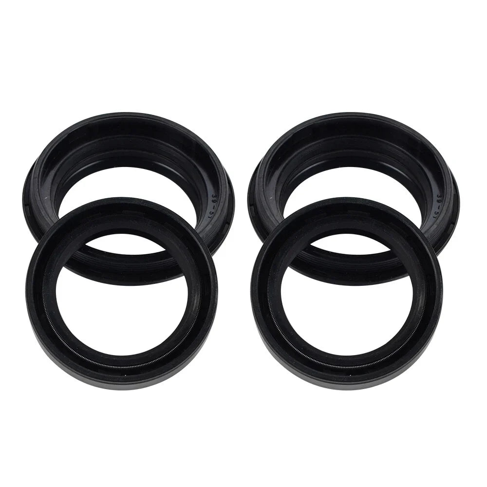 Set of 2 Front Fork Oil Dust Seals Kit for Kawasaki Ninja 250R 500 500R