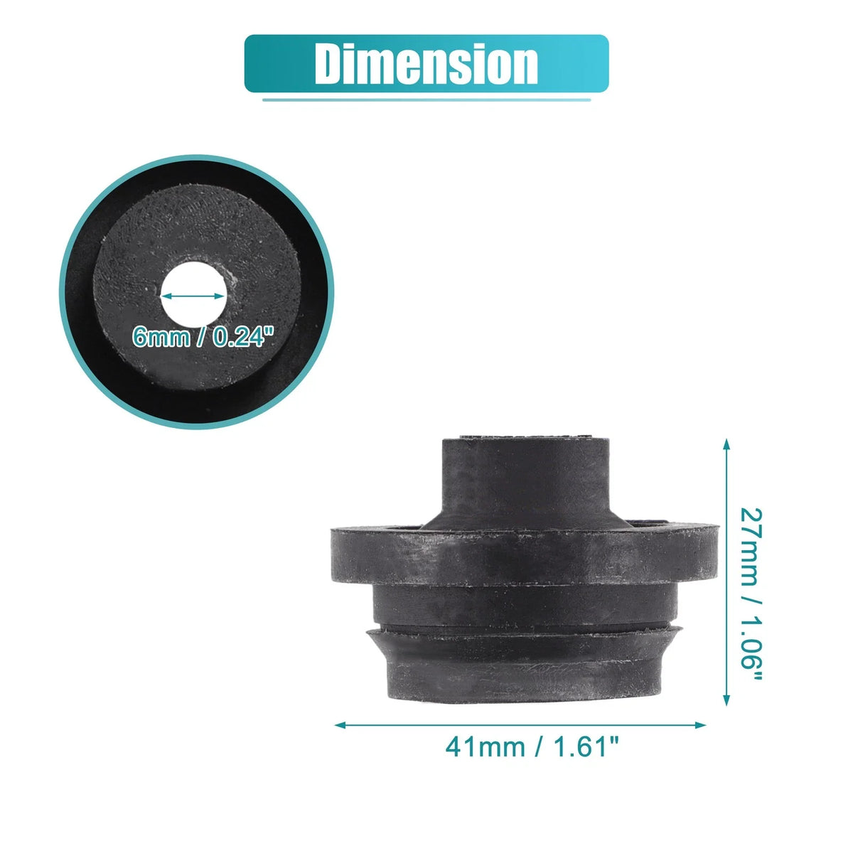 2X Upper Radiator Mount Insulator No.16523-28030 for Toyota RAV4 (2006–2018)