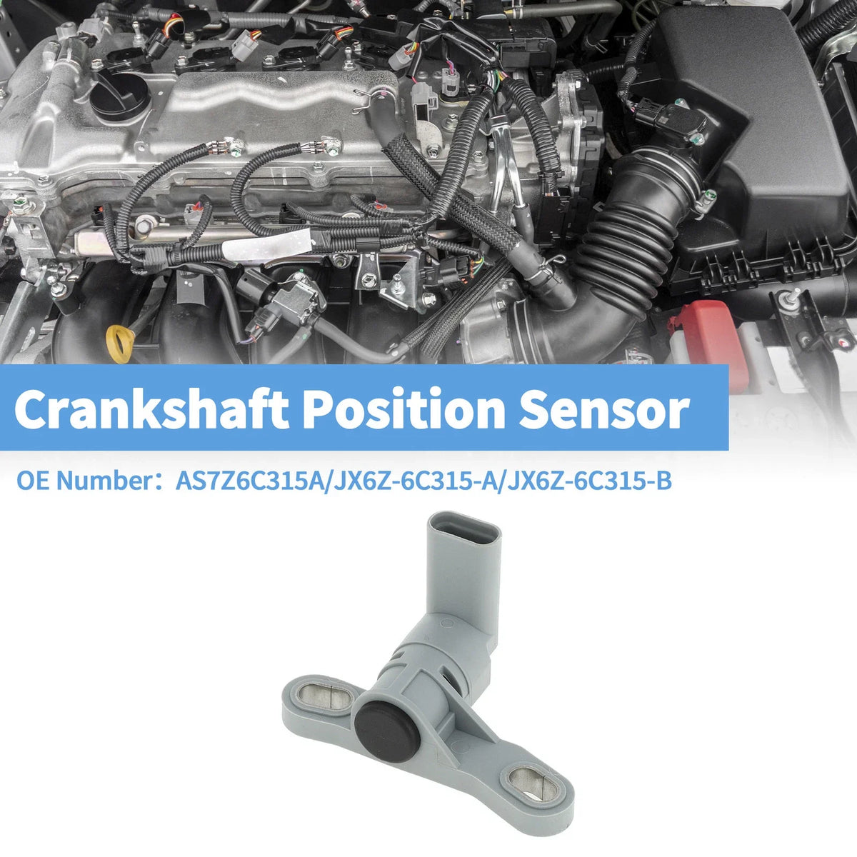 Crankshaft Position Sensor for Ford Focus RS ST 2.0 2.3 (2016–2018) AS7Z6C315A