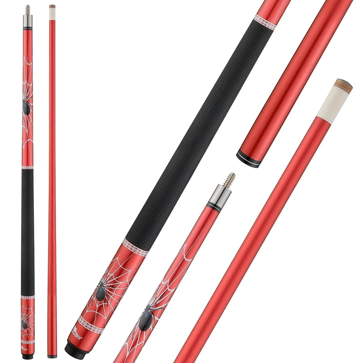 2-Piece Fiberglass Graphite Composite Billiard Pool Cue Sticks for Several Models