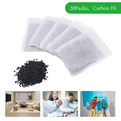 20 Bags Activated Carbon Filters for Water Purification