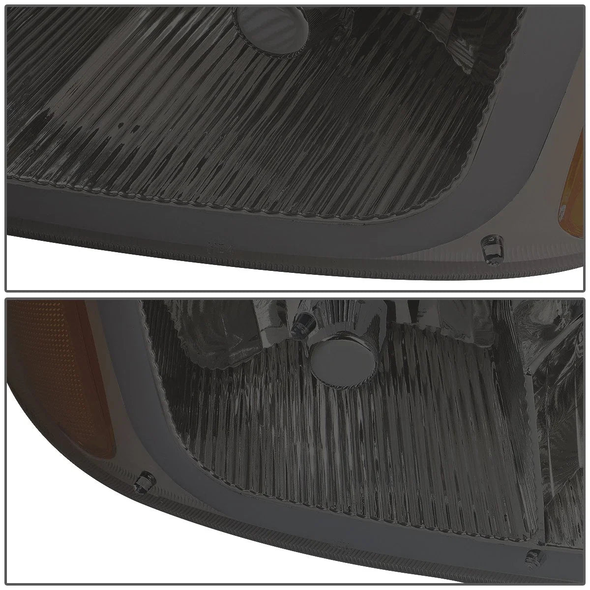 LED DRL Headlight Bumper Lamps Smoked Amber for GMC Sierra 1500 Denali (2002–2007)