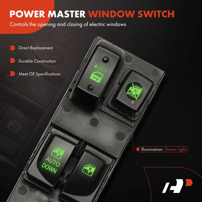 Front Left Power Window Switch for Hyundai Elantra (2007–2010) 935702H11070, 93570-2H11070