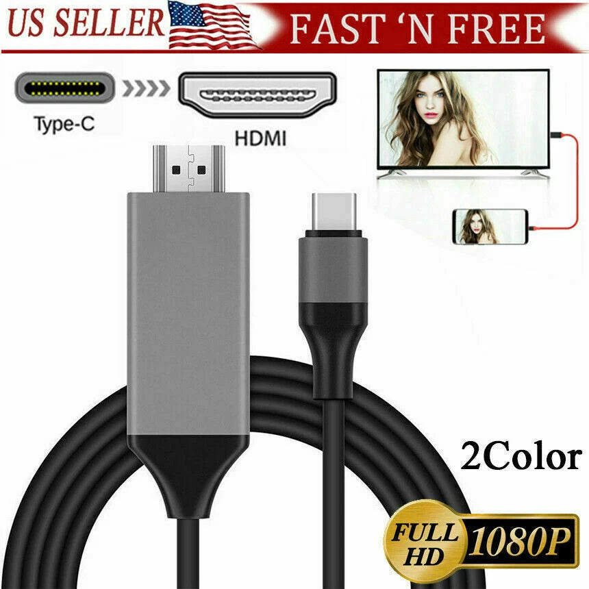 MHL USB Type C to HDMI Adapter for Android LG Samsung MacBook (1080P)