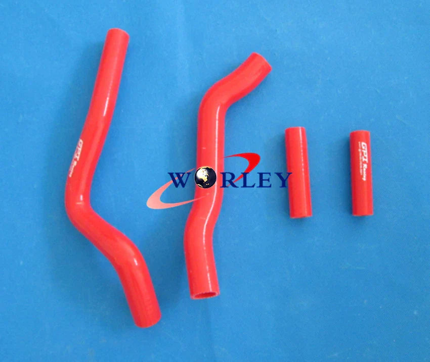 Silicone Radiator Hose Kit for Kawasaki KX 250 2004-2007 - Green