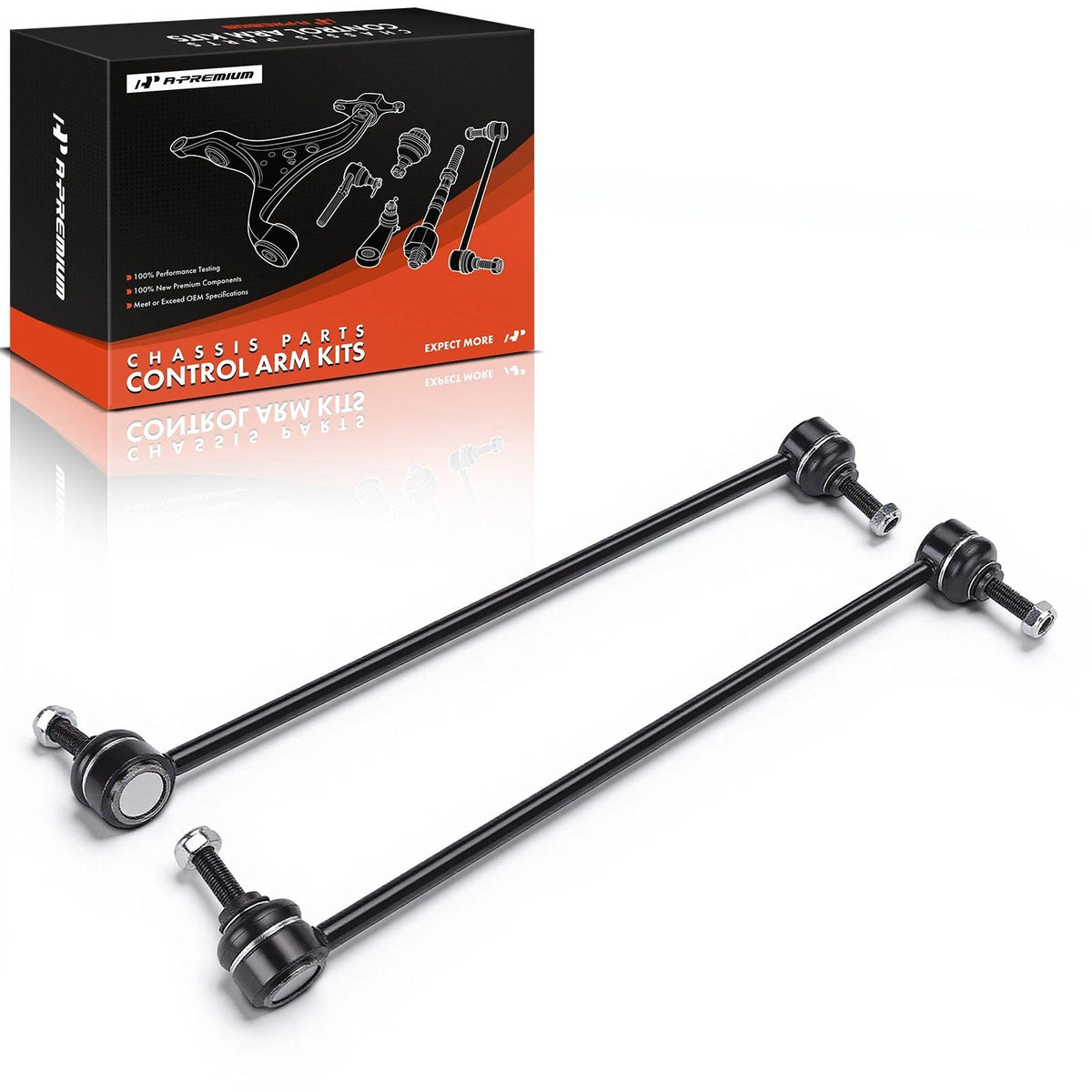 2X Front Side Stabilizer Bar Link for BMW E60 525xi 528xi 530xi 535xi (2006–2010) - 31306781549, 31356768083, K750213, K750214