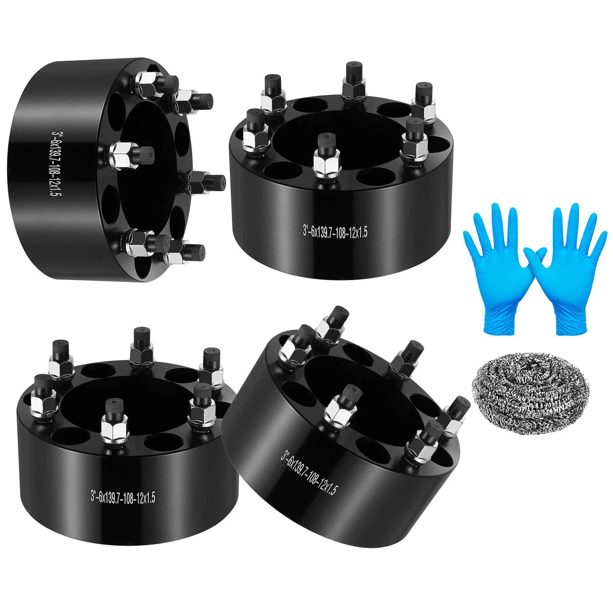6x139.7 Wheel Spacers M12x1.5 108mm for 2016–2016 Chevrolet S10