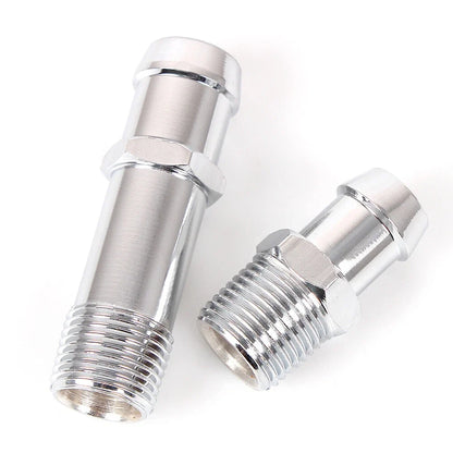 Heater Hose Fittings for Water Pump & Intake (Chromed Steel) #9514/9515