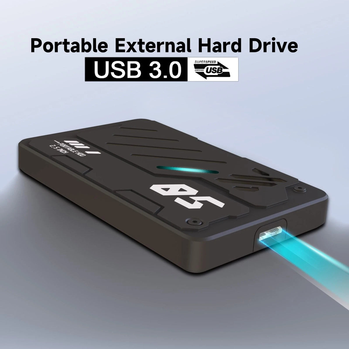 250GB Ultra Slim Portable External Hard Drive for USB 3.0 (2010–2023)