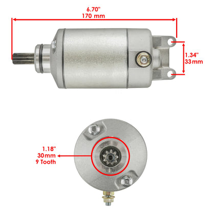 Starter for Suzuki DR-Z400S (2000–2007) AB205418718AD, 3110029F00