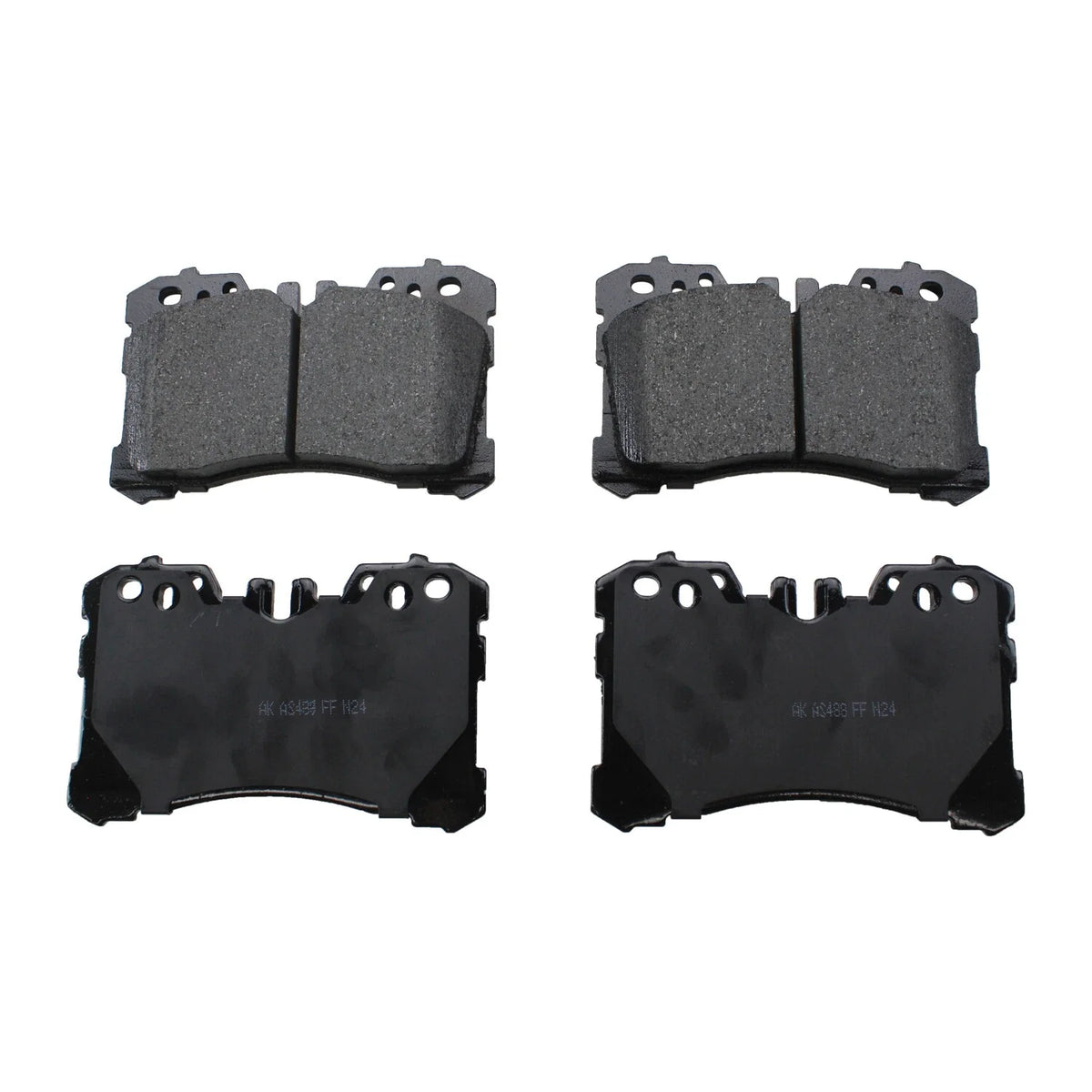 Set of 4 Akebono ProACT Front Ceramic Disc Brake Pads for Lexus LS460 LS600h LS500 (2007–2021)