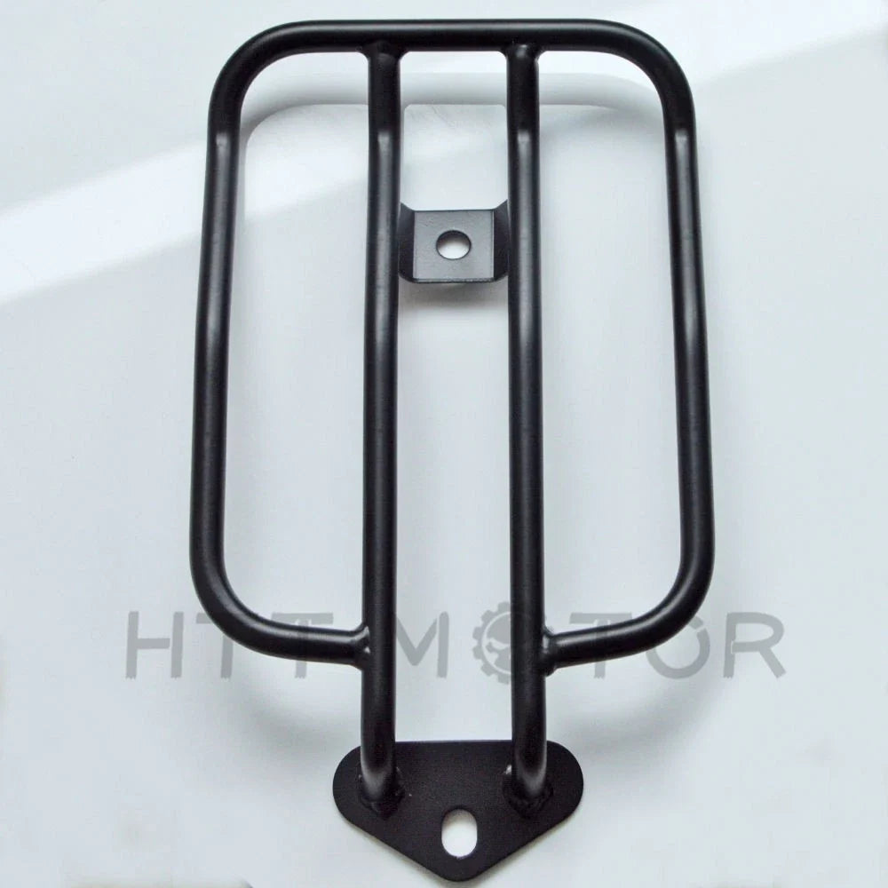 Black Solo Seat Luggage Rack & Bolt for Harley Sportster XL883 XL1200 (2004–2015)