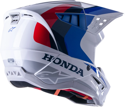 Alpinestars M5 Off-Road Helmet for Honda S (2020–2024) XL White/Blue/Red