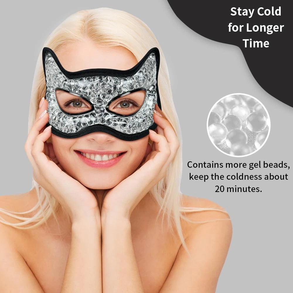 Cooling & Heating Eye Mask for Puffy Eyes (Hot/Cold Use) - Black