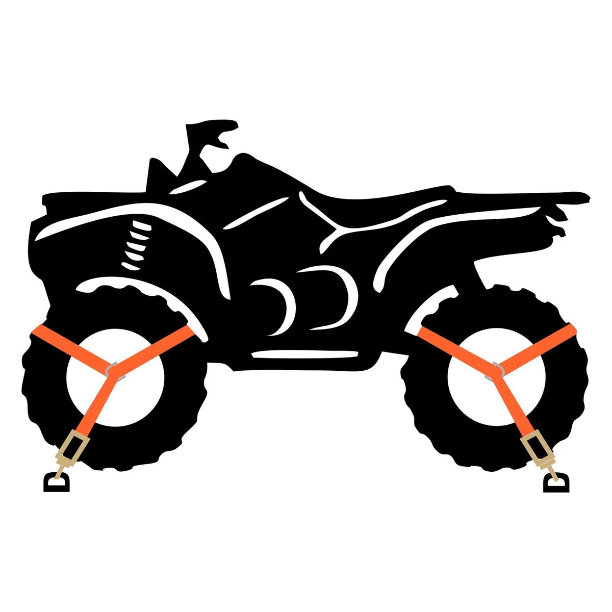 2X Superclamp ATV/UTV Tie Down 5200 lbs for 9000 ATV TIE DOWN