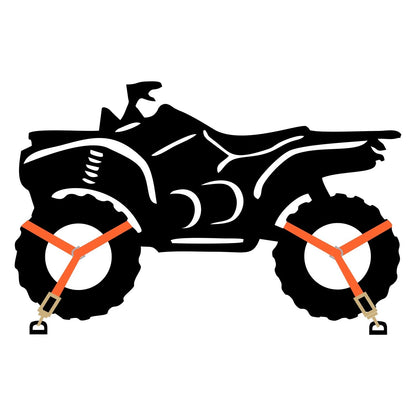2X Superclamp ATV/UTV Tie Down 5200 lbs for 9000 ATV TIE DOWN