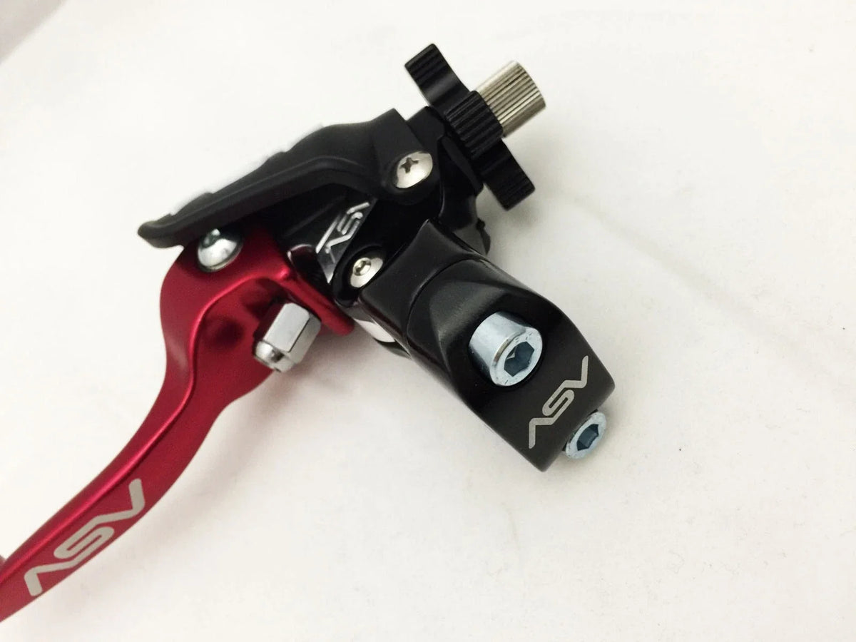 ASV F3 Shorty Front Brake Clutch Perch Levers Red for YZ 80 125 250 (1996–2000)
