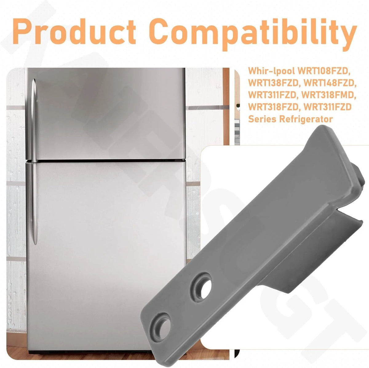 Door Handle End Cap for Whirlpool Gold Refrigerator (Model W)