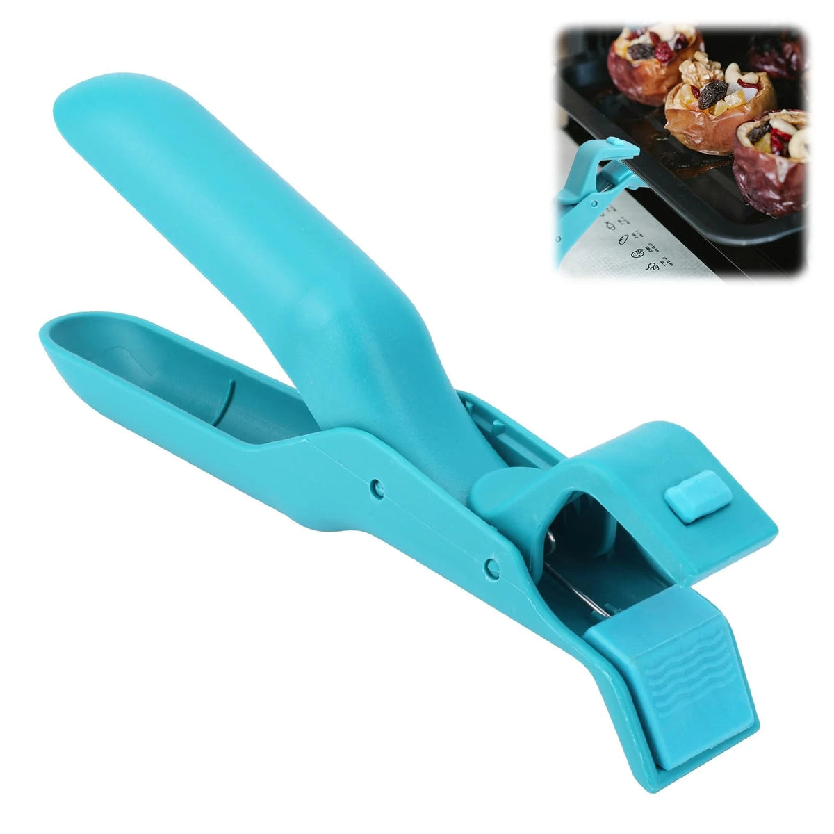 Silicone Anti-Scald Bowl Holder Clips for Hot Plates - Blue