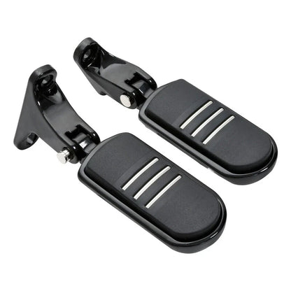 Rear Passenger Footpegs w/ Peg Mini Mount for Harley Touring (1993–2023) Black