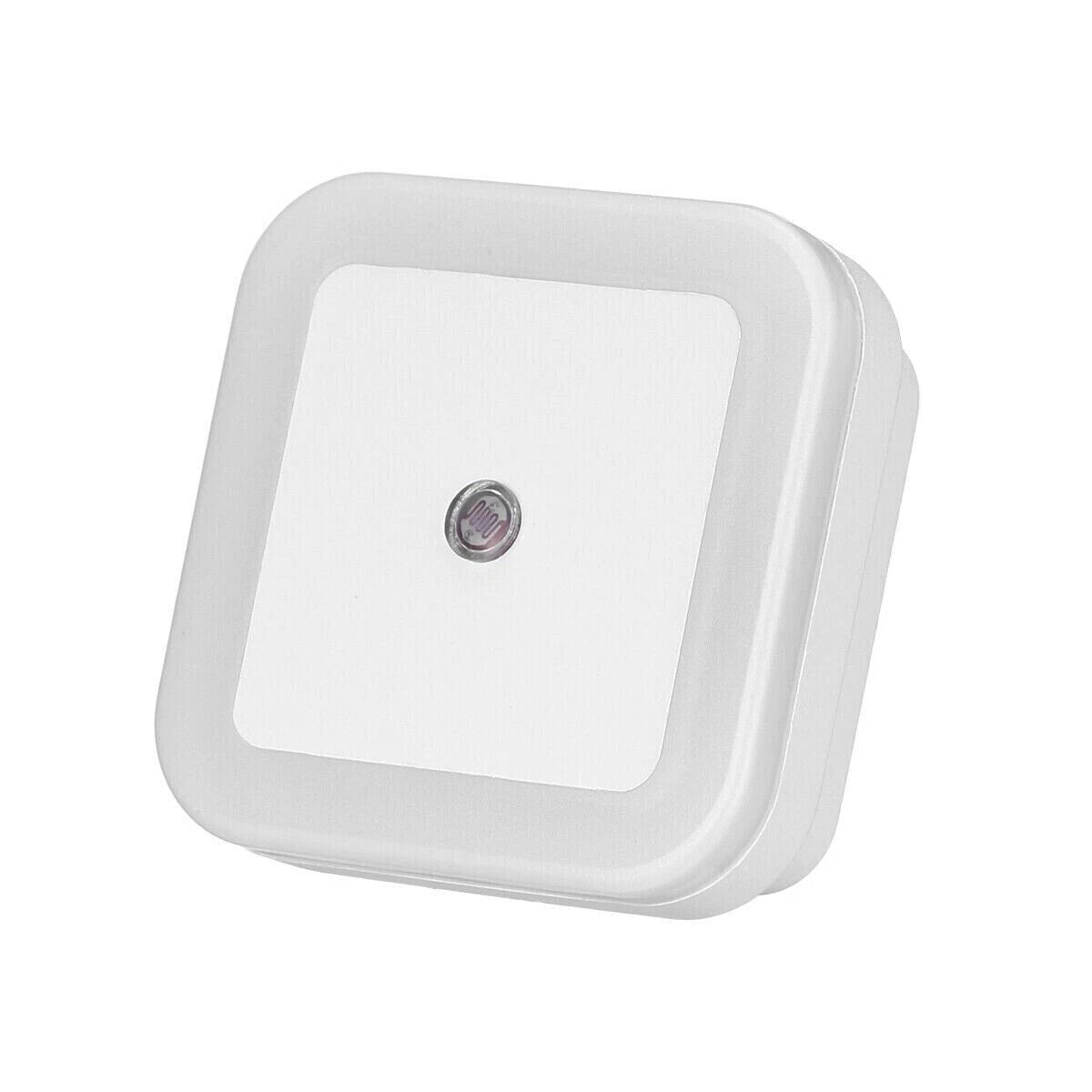 6X Plug-in LED Night Lights for Hallway Kitchen Bathroom (Dusk to Dawn Sensor)