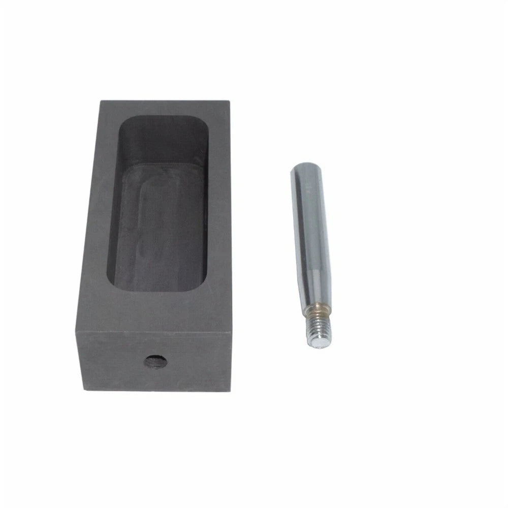 1/2 Pure Graphite Ingot Mold for Melting Metal with Handle