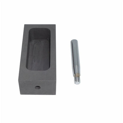 1/2 Pure Graphite Ingot Mold for Melting Metal with Handle