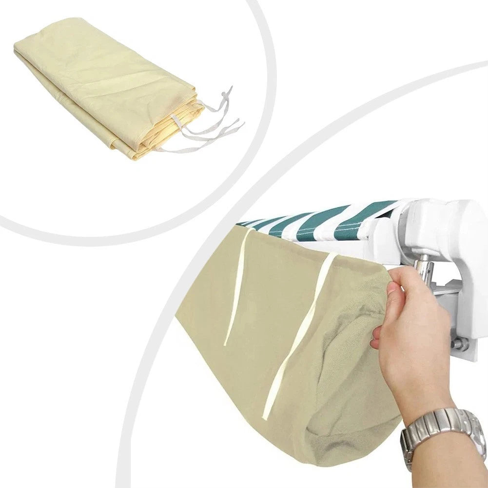 Weatherproof Awning Canopy for Patio (UV Protection, Beige)