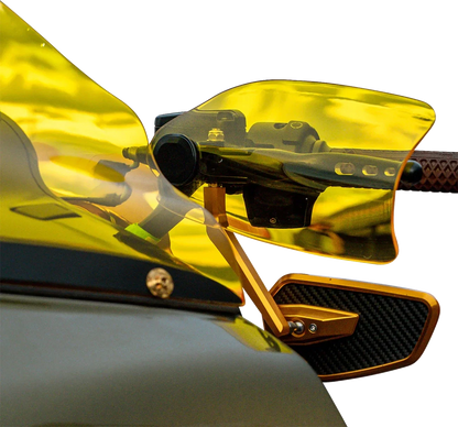 Klock Werks Flare Handguards for Harley-Davidson (Cable Clutch, Yellow)