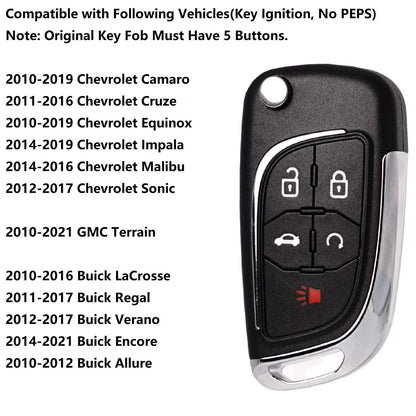 Key Fob Replacement for Chevy Cruze Equinox (2010–2019)