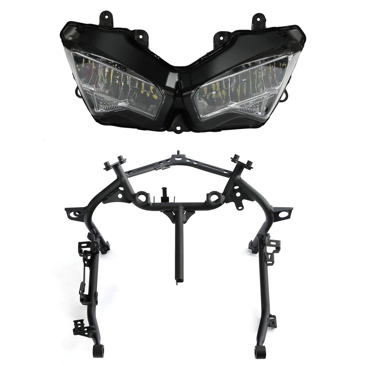LED Headlight Assembly & Stay Fairing Bracket for Kawasaki Ninja 400 (2018–2024)
