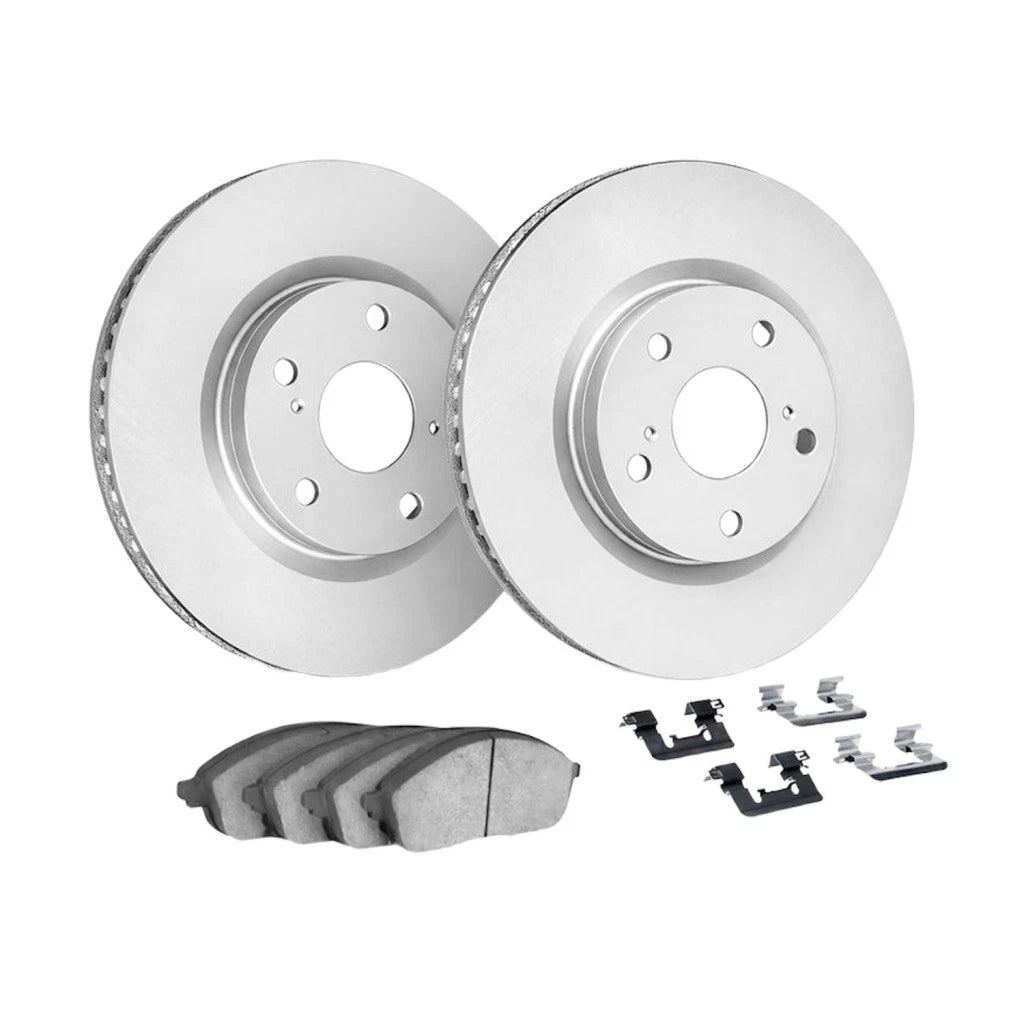 Set of 2 Brake Rotors for Audi A6 (1998–2001) ALX-PAU-DF-4312-73018-CLA1