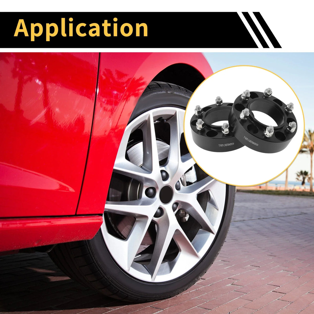 2Pcs Wheel Spacers 6x139.7mm M12x1.5 for Toyota 4Runner (1989–2023)