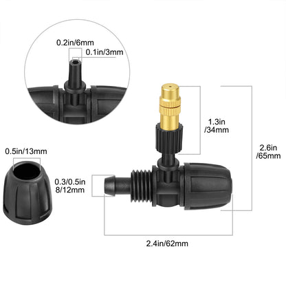 20pcs Misting Water Nozzles for Patio Cooling System