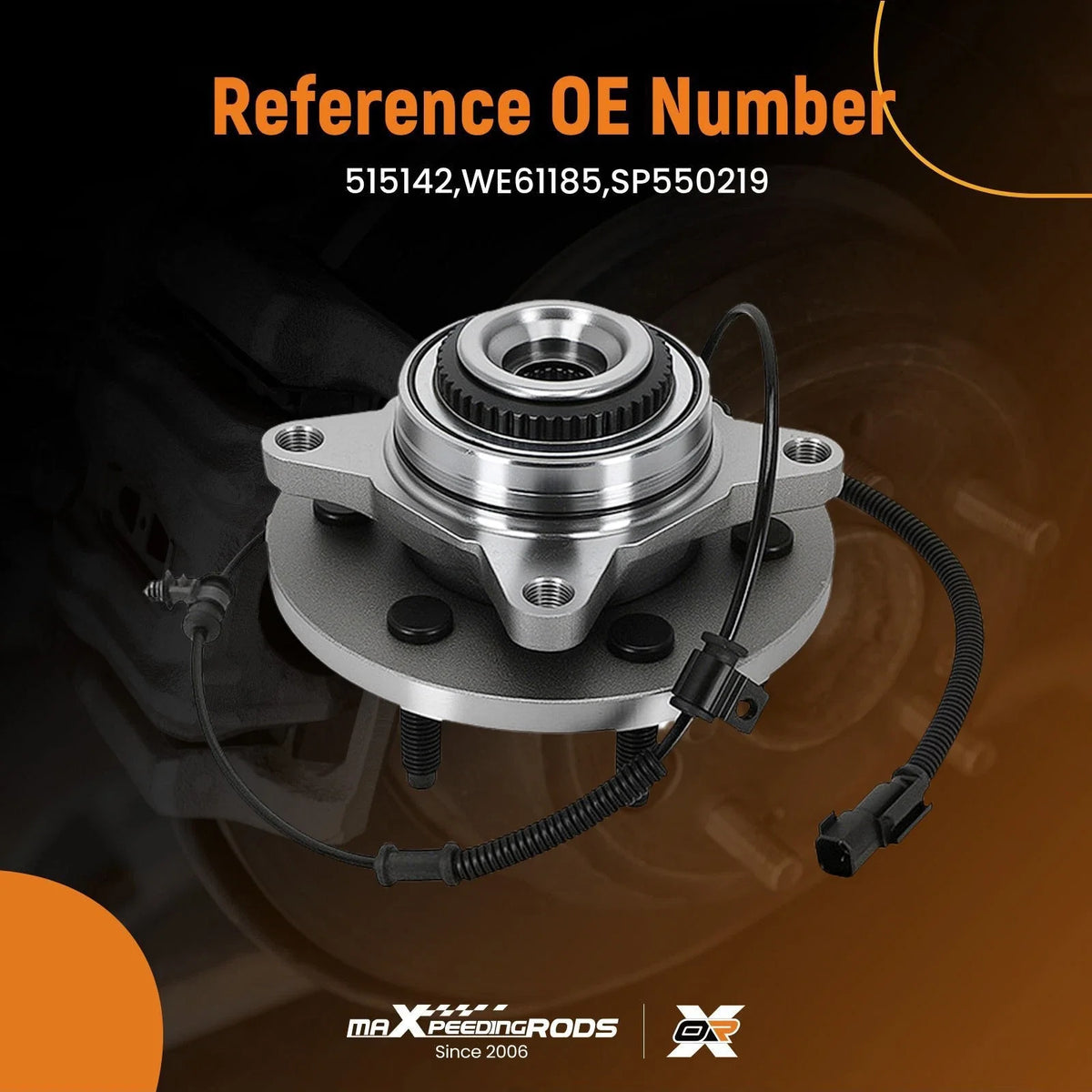 Front Hub Bearing Kit WE61185 for Ford F-150/Expedition 4WD (2011–2014)