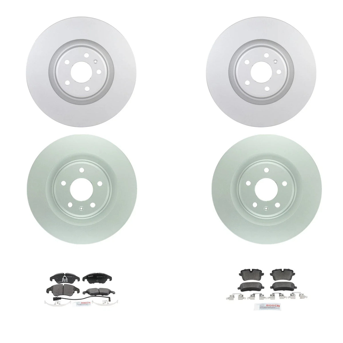Bosch QuietCast Brake Rotor & Semi-Met Pad Kit for Audi A6 Quattro